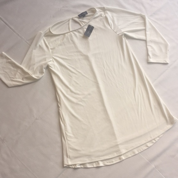 NWT long sleeve cream blouse - Picture 2 of 5